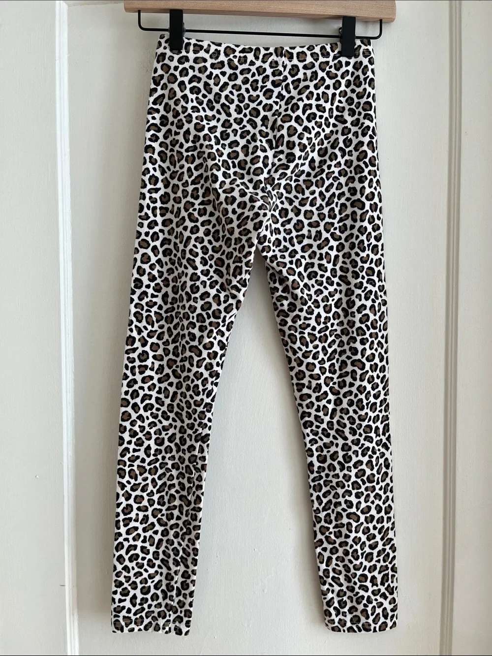 Old Navy Girls XL 14 - 16 Cotton Blend Leopard Print Leggings Stretch Pants